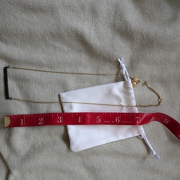 MADEWELL Black Bar Adjustable Gold Plated Layering Necklace - Picture 6 of 6